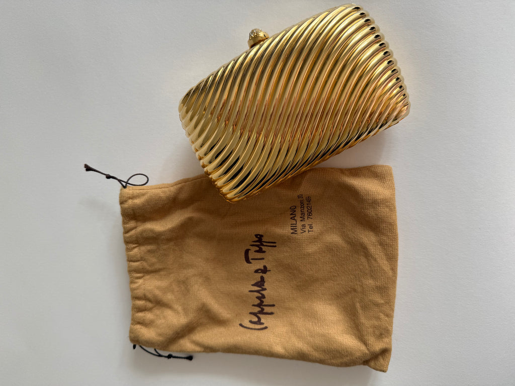 Coppola & Toppo rare gold clutch