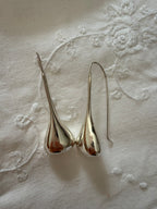 Vintage 90s silver 925 drop teardrop earrings