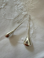 925 silver drop vintage pendant teardrop 90s