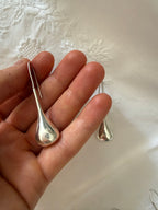 925 silver drop vintage pendant teardrop 90s