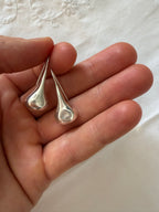 Vintage 925 earrings silver drop