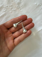 Vintage 925 earrings silver drop
