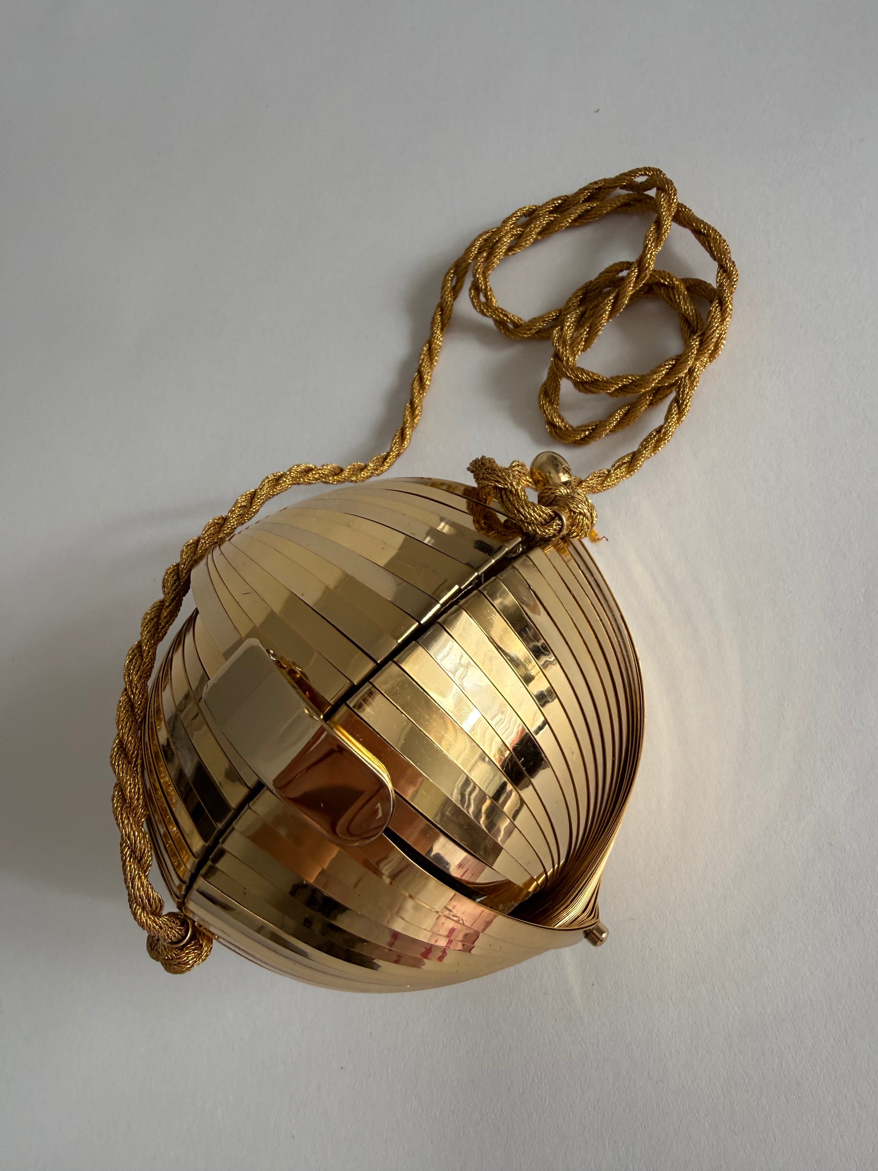 Rodo clutch disc ball shoulder bag