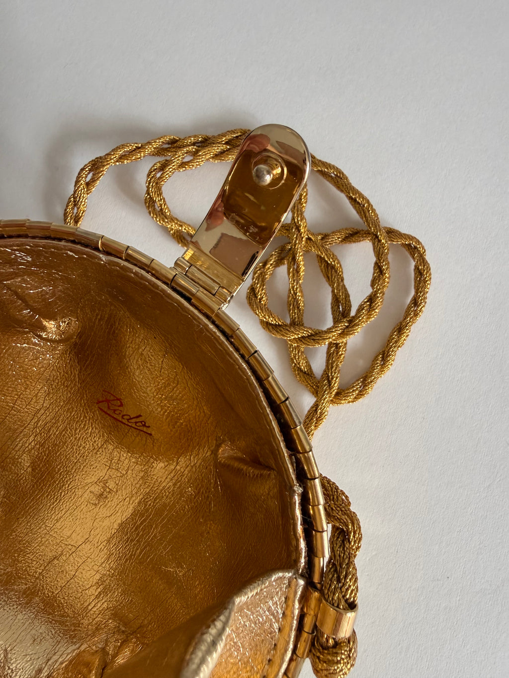 Rodo clutch disc ball shoulder bag