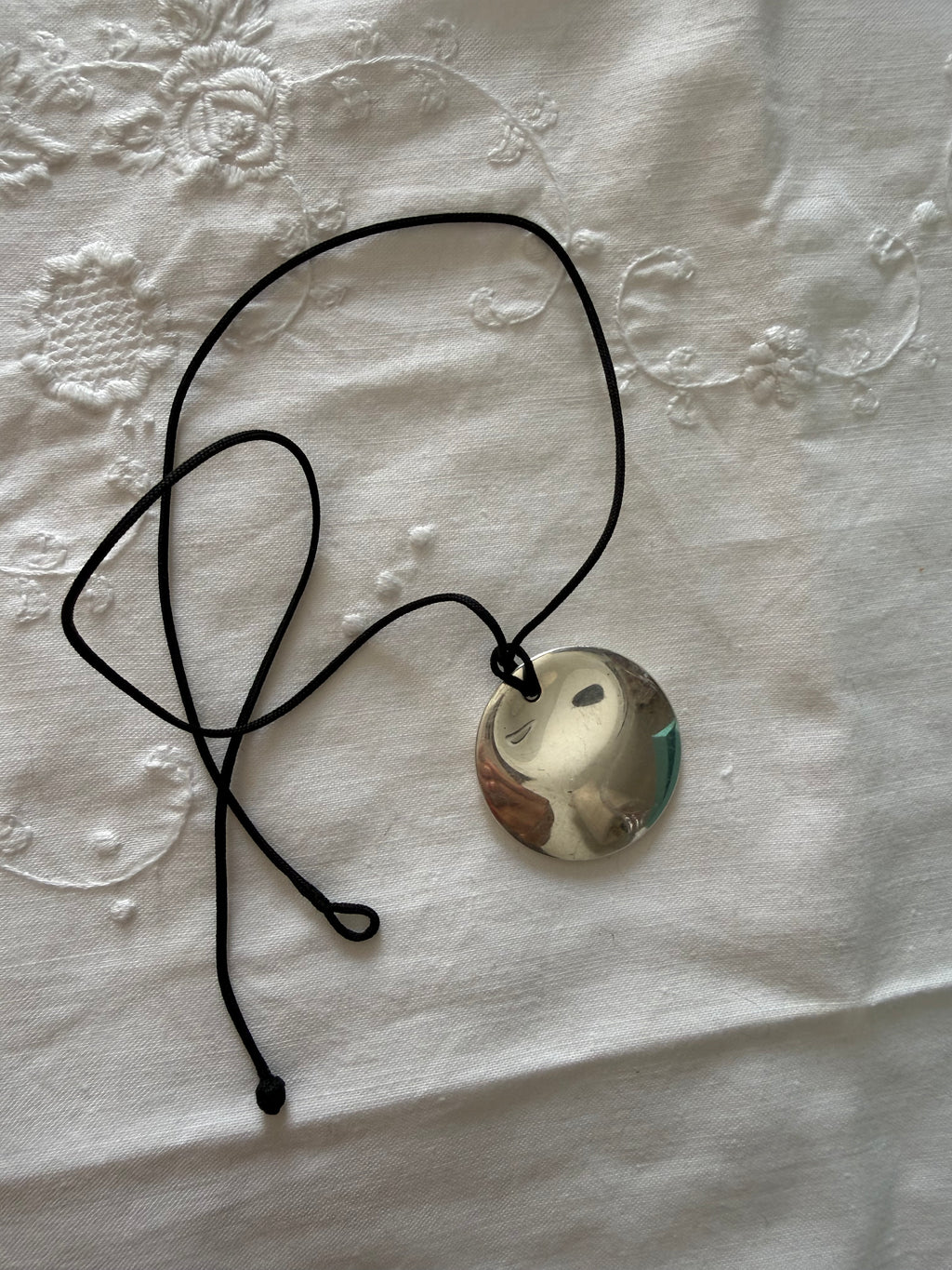 Tiffany&Co. Elsa Peretti Cord round pendant necklace 925