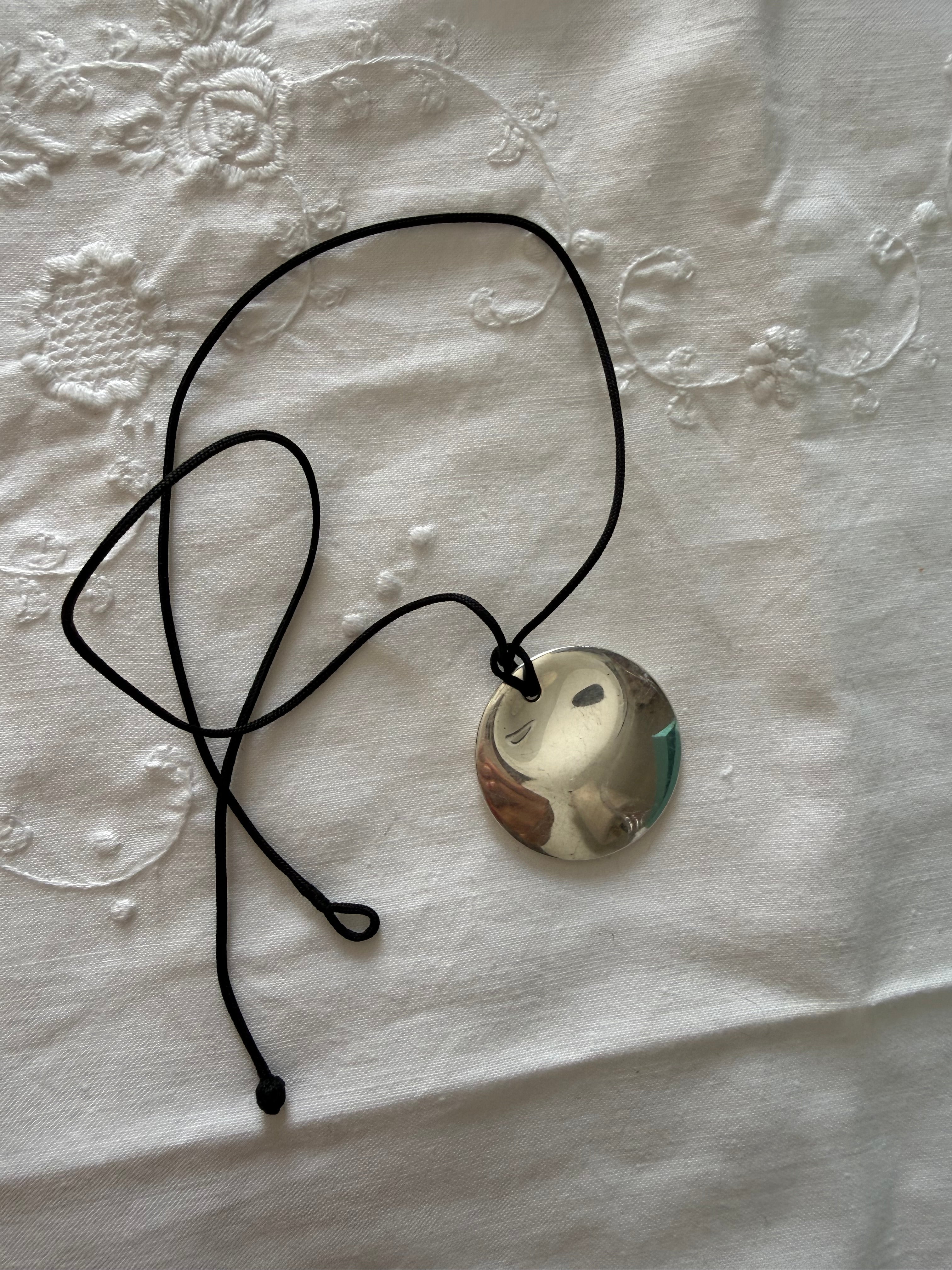 Tiffany&Co. Elsa Peretti Cord round pendant necklace 925