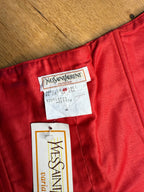 Yves Saint Laurent bustier red top 80s
