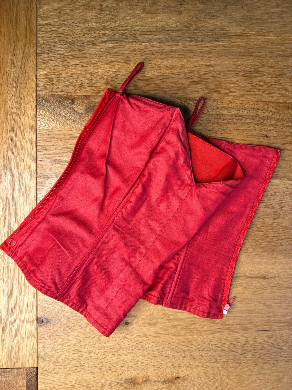 Yves Saint Laurent bustier red top 80s