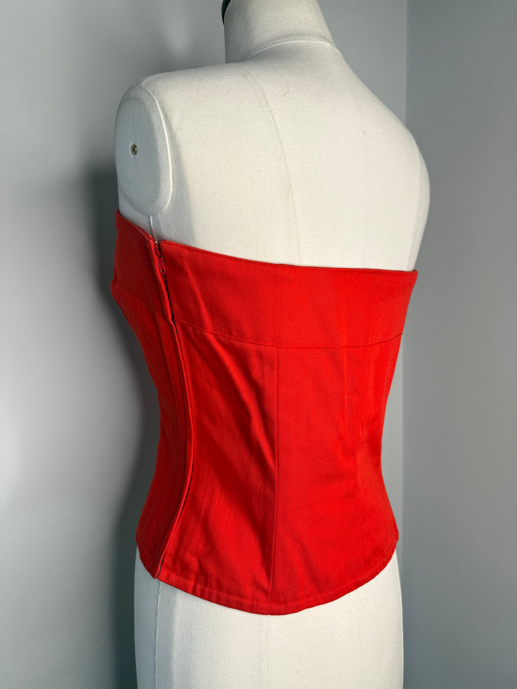 Yves Saint Laurent bustier red top 80s