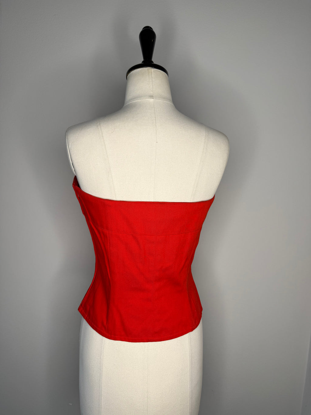 Yves Saint Laurent bustier red top 80s