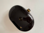 Vintage V black clutch
