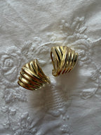 Vintage 925 silver earrings wet in gold