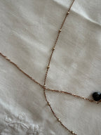 Necklace unique piece semi-precious stone crystals