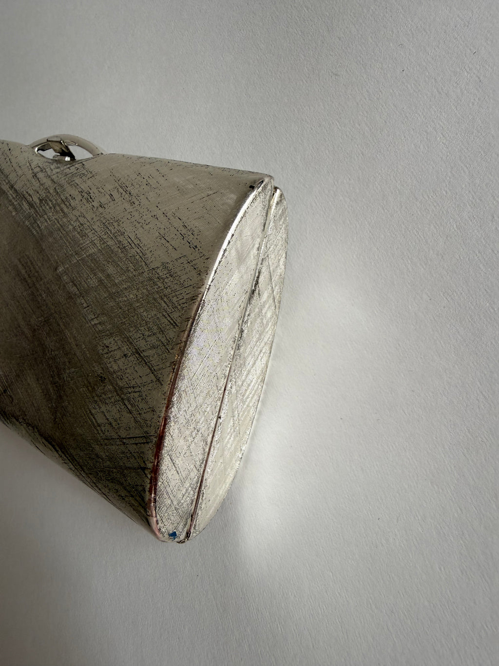 Rodo silver metal clutch