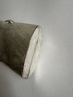 Rodo silver metal clutch