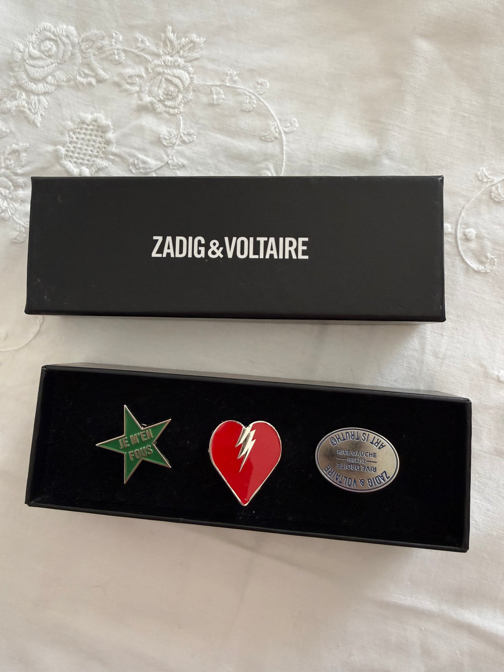 Zadig & Voltaire 3 different brooch