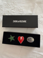 Zadig & Voltaire 3 different brooch
