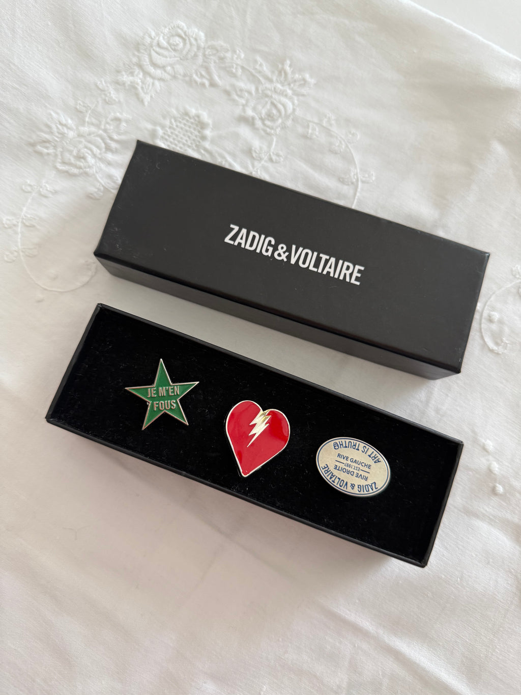 Zadig & Voltaire 3 different brooch