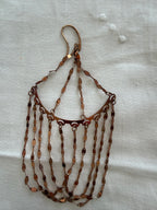 Vintage chandelier gold silver 925 earrings