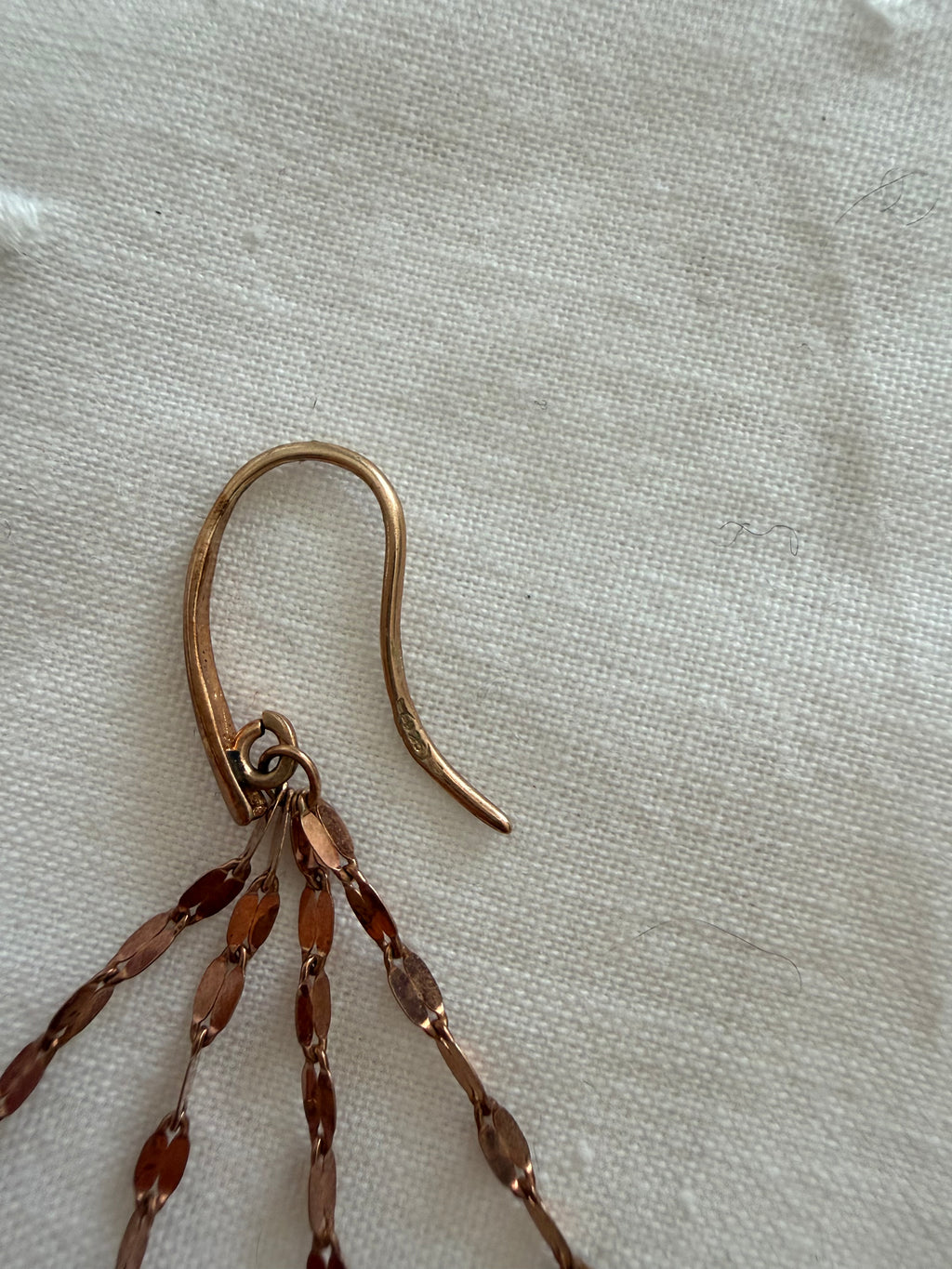Vintage chandelier gold silver 925 earrings