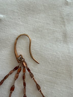 Vintage chandelier gold silver 925 earrings