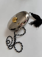Clutch silver gold shell