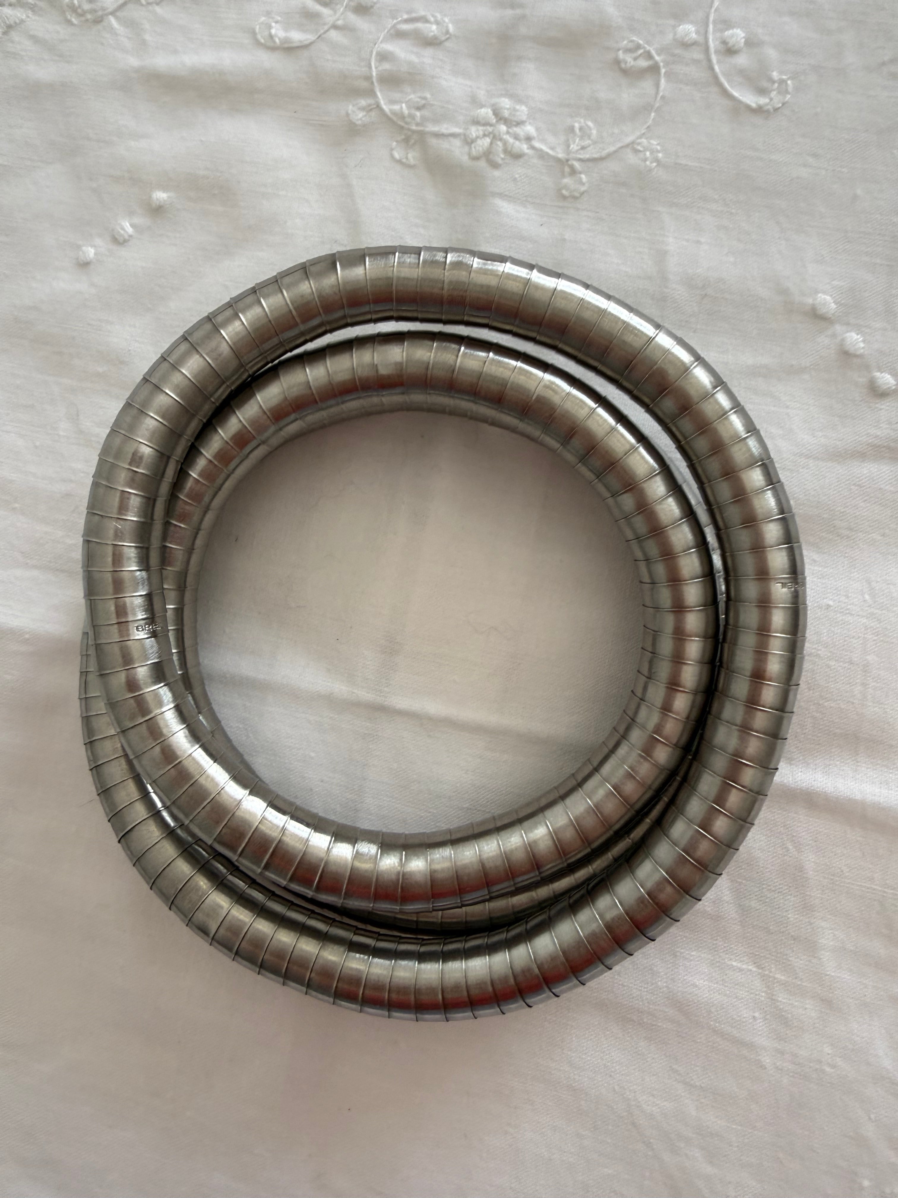 Breil snake silver necklace vintage 2000s