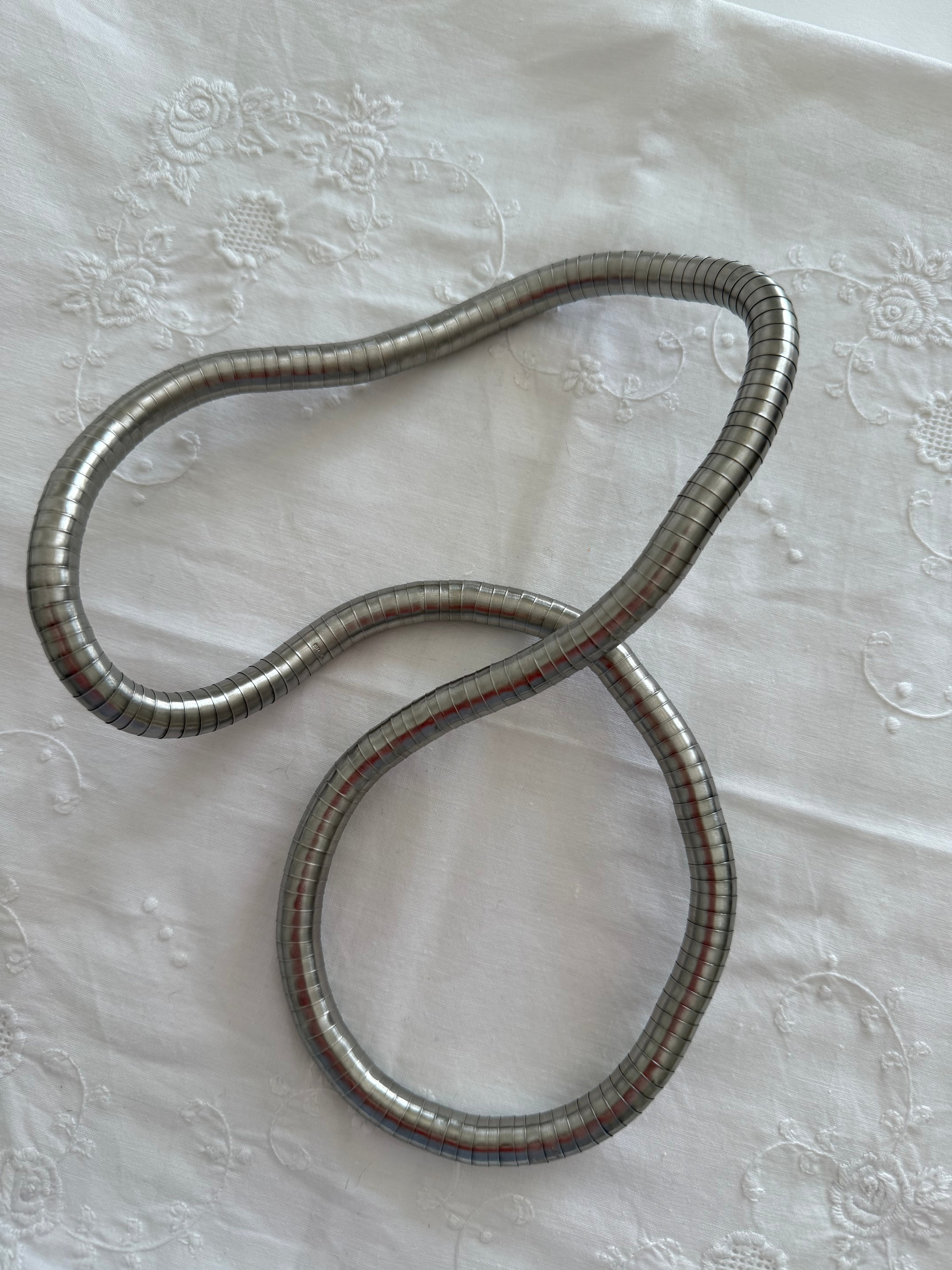 Breil snake silver necklace vintage 2000s