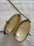 Vintage mother-of-pearl pill necklace