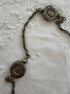 Vintage mother-of-pearl pill necklace
