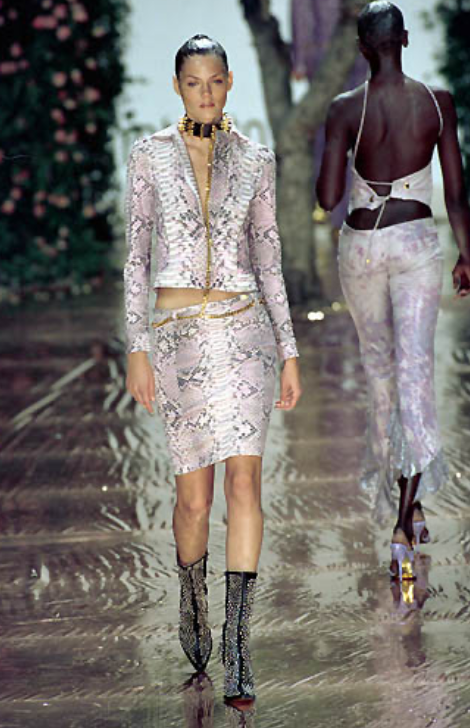 Roberto Cavalli S/S 2000 snake set