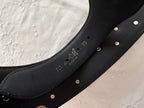 Wide belt gold metal lion heads 90s