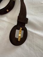 Salvatore Ferragamo brown belt vintage