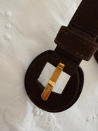 Salvatore Ferragamo brown belt vintage