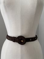 Salvatore Ferragamo brown belt vintage