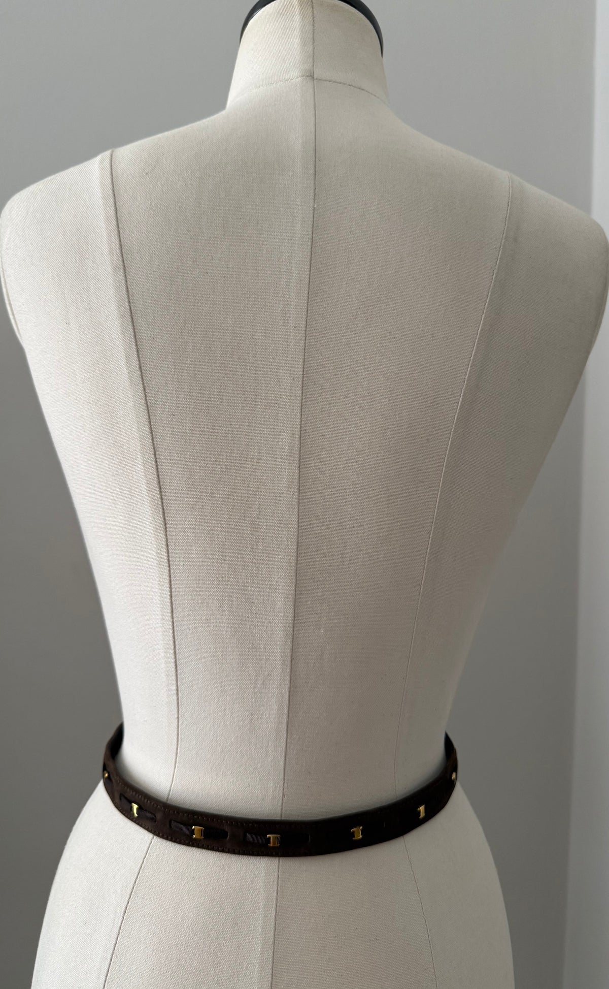 Salvatore Ferragamo brown belt vintage
