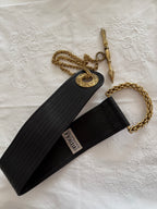 Gianfranco Ferré chain black belt 90s