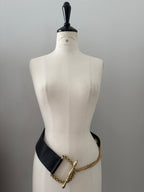 Gianfranco Ferré chain black belt 90s