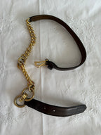 Gianfranco Ferré brown gold chain belt 90s