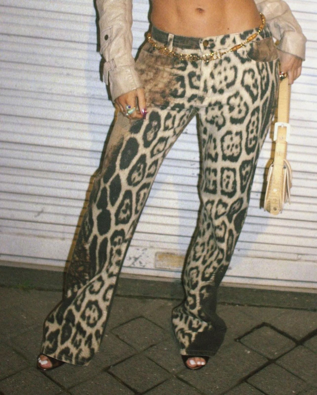 Roberto Cavalli F/W 2001 leopard pants