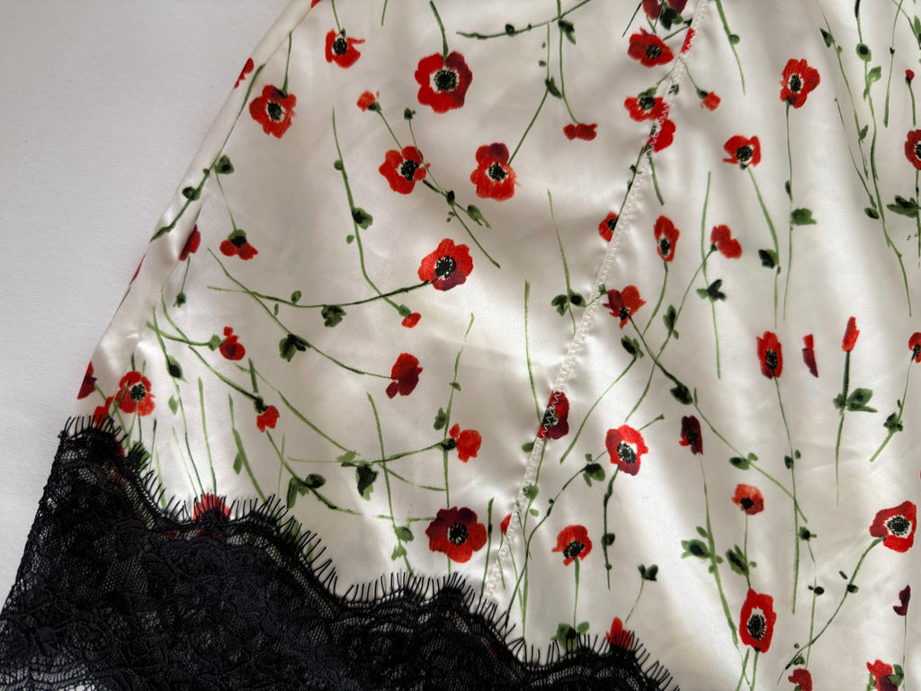 Mini slip dress D&g floral print vintage early 2000s