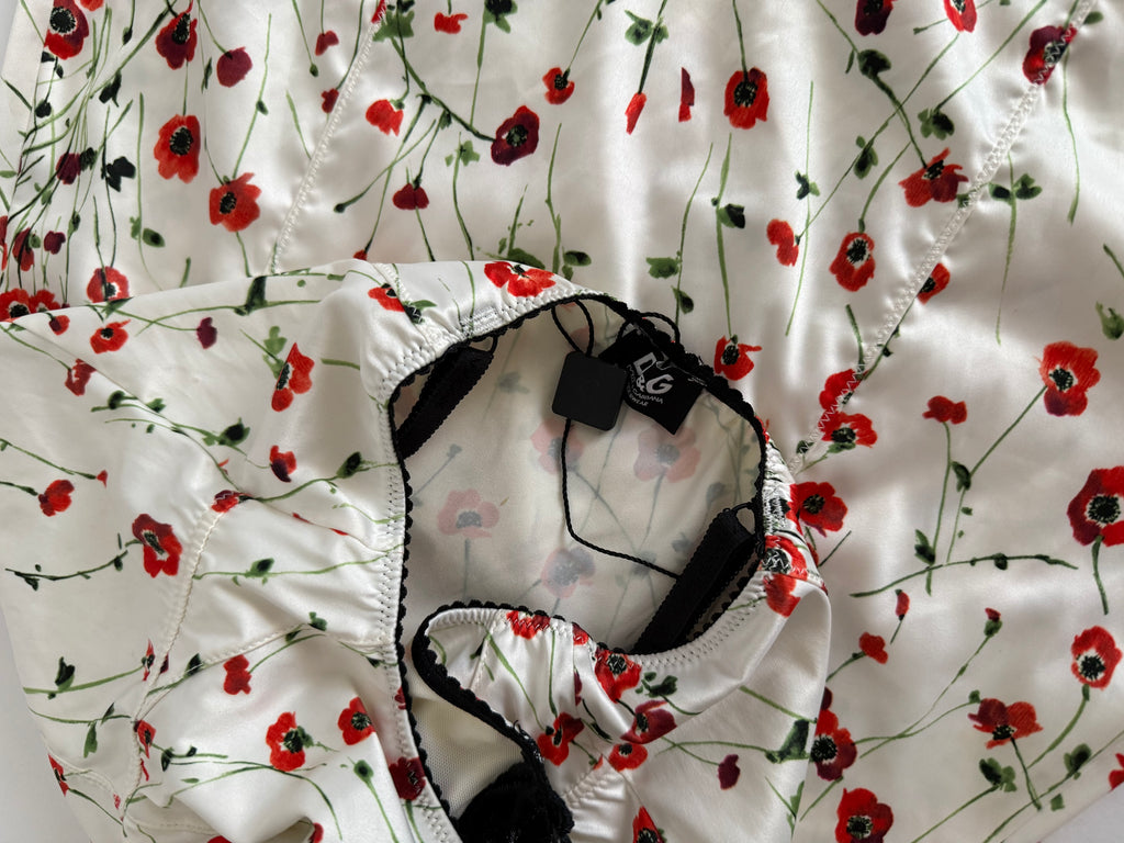 Mini slip dress D&g floral print vintage early 2000s