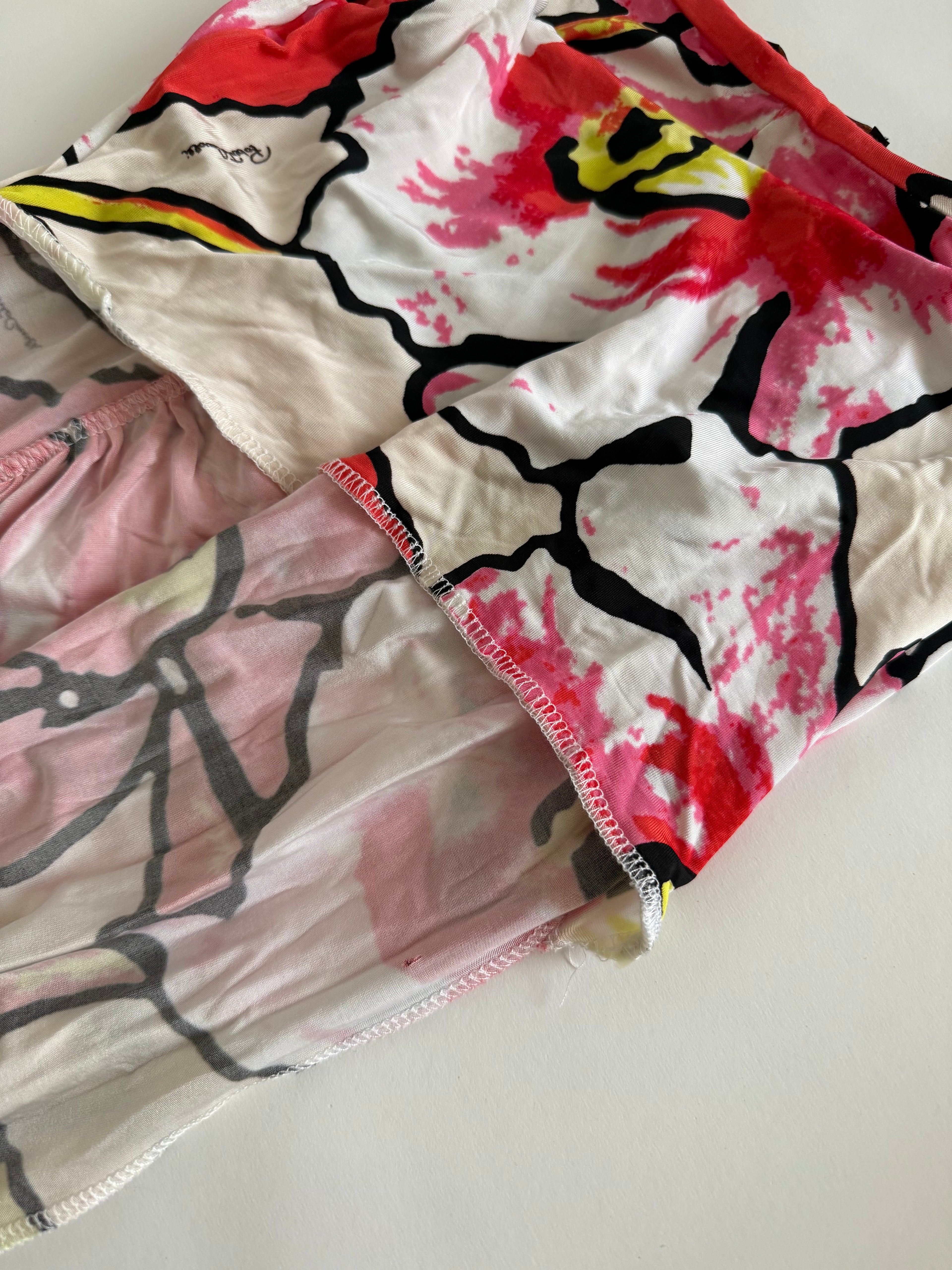 Roberto Cavalli SS 2006 floral dress knee-length vintage