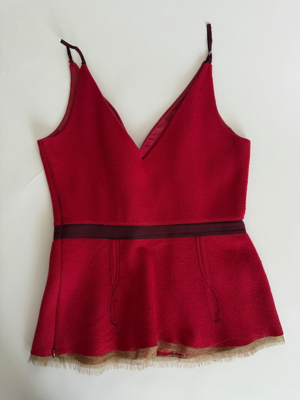 Rare Prada Runway full look FW 2000 wool tailleur set