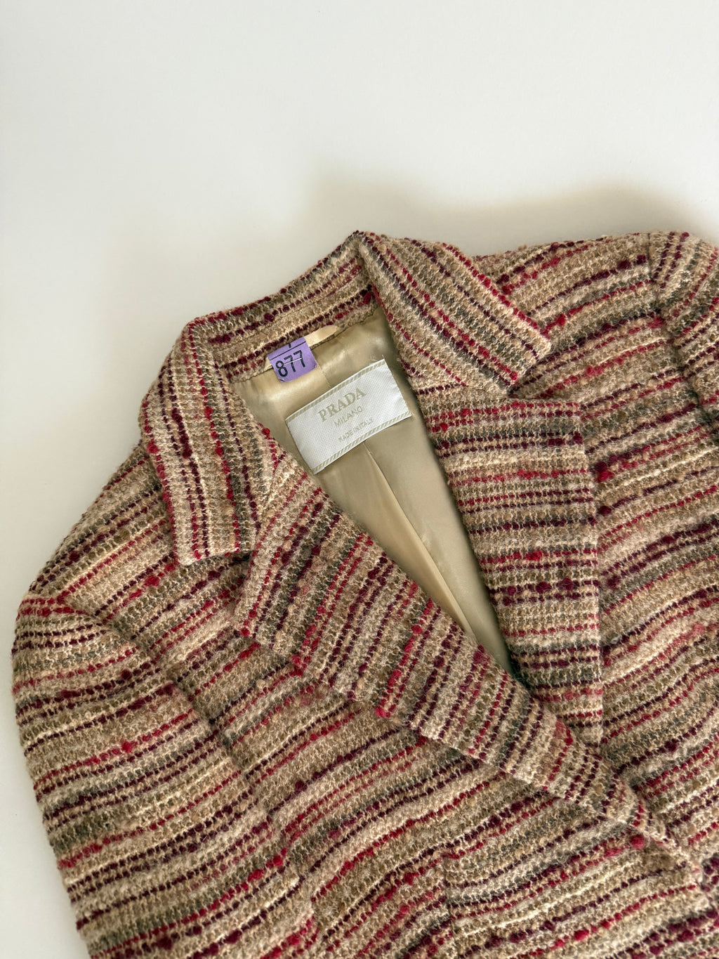 Rare Prada Runway full look FW 2000 wool tailleur set
