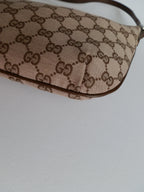 Gucci brown canvas "half moon"