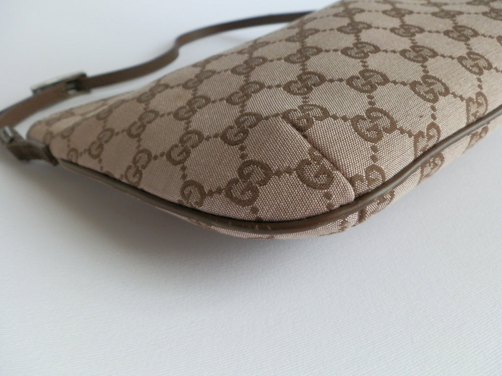 Gucci brown canvas "half moon"