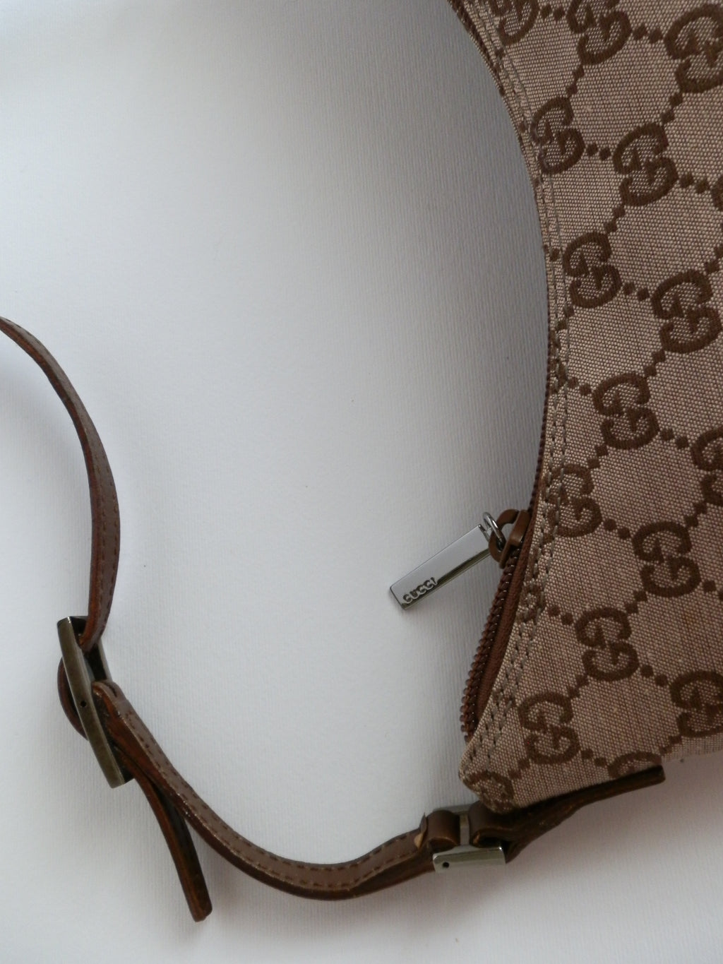 Gucci brown canvas "half moon"