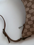 Gucci brown canvas "half moon"