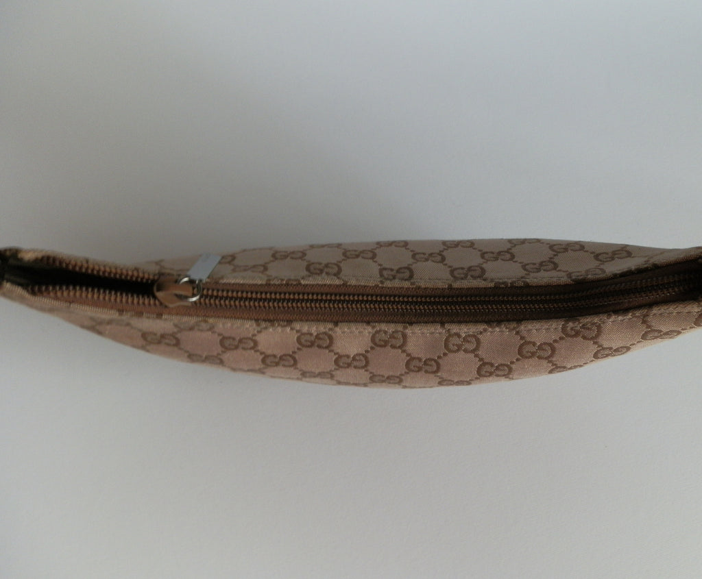 Gucci brown canvas "half moon"